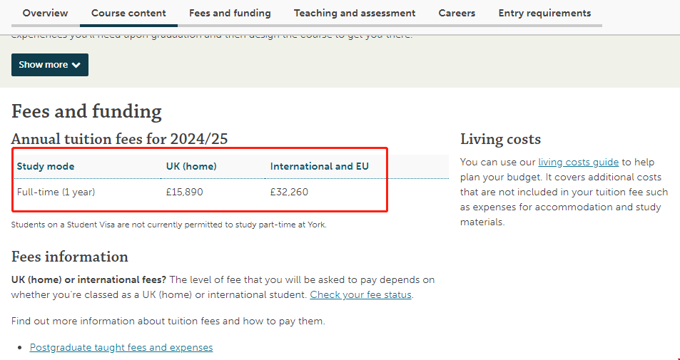 英國約克大學金融碩士一年費用.png