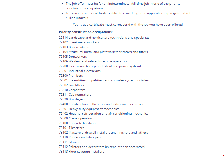 加拿大BCPNP優先建筑類職業低分移民.png 加拿大BCPNP優先建筑類職業低分移民.png