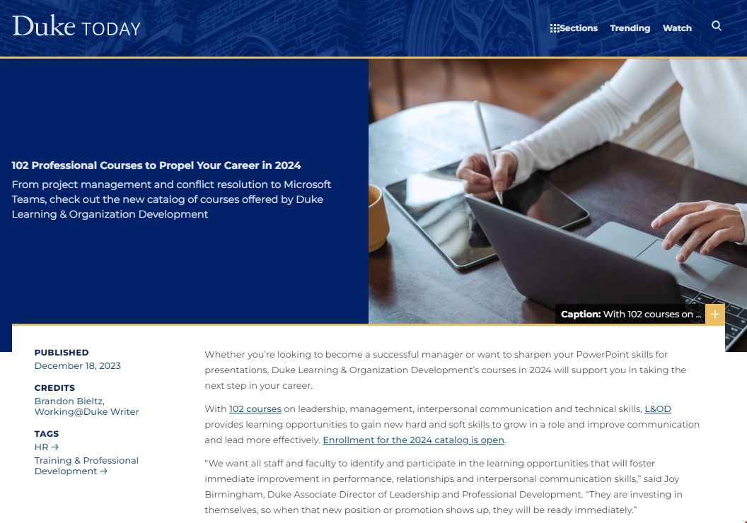 杜克大學L&OD開設102門課程.png 杜克大學L&OD開設102門課程.png