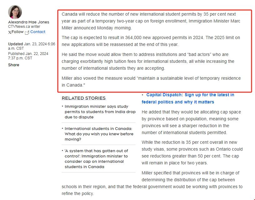 加拿大減少國際學(xué)習(xí)許可數(shù)量.png 加拿大減少國際學(xué)習(xí)許可數(shù)量.png