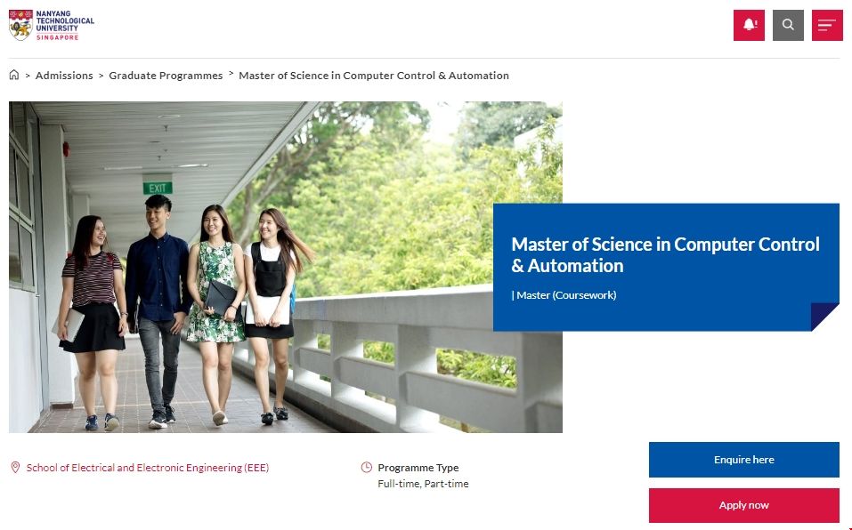 南洋理工大學計算機控制和自動化專業(yè) 南洋理工大學計算機控制和自動化專業(yè)