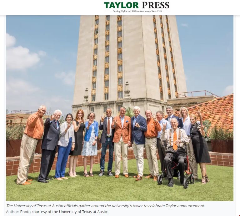 德克薩斯大學(xué)奧斯汀將成立泰勒中心.png 德克薩斯大學(xué)奧斯汀將成立泰勒中心.png