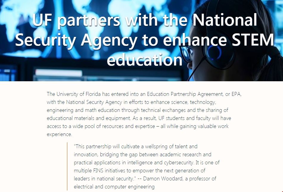 佛羅里達大學聯合NSA致力于STEM教育.png
